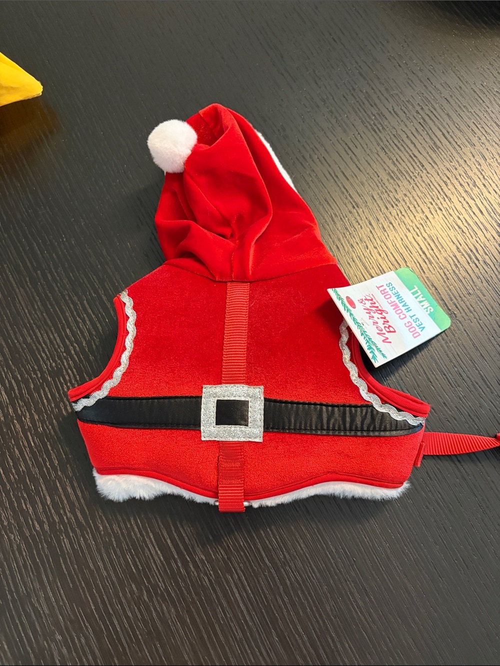 Santa Red Holiday Costume Harness for Small Dogs. 16”-19.5” Girth